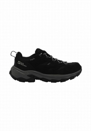 Black Women Jack Wolfskin Vojo Tour Texapore Low Hiking Shoes | 51826586