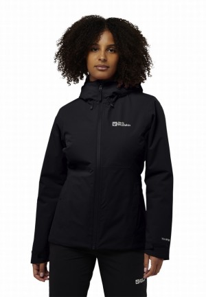 Black Women Jack Wolfskin Wisper Ins Winter Jackets | 34541390