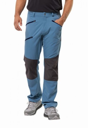 Blue Men Jack Wolfskin Alpine Hiking Pants | 28024127