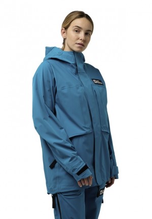 Blue Women Jack Wolfskin Expdn 3l Rain Jackets | 60294814