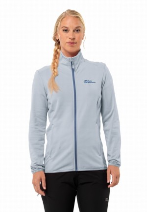 Blue Women Jack Wolfskin Kolbenberg Fz Fleece Jackets | 15254260