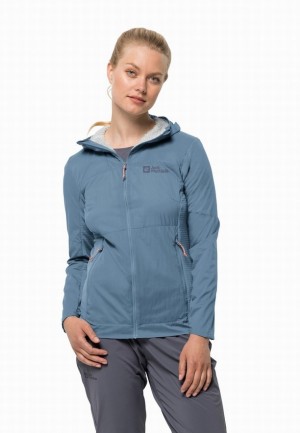 Blue Women Jack Wolfskin Prelight Alpha Jackets | 25791183