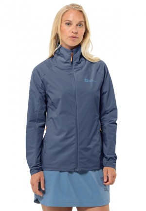 Blue Women Jack Wolfskin Prelight Jackets | 78945895