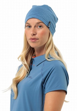 Blue Women Jack Wolfskin Travel Hats | 59810458
