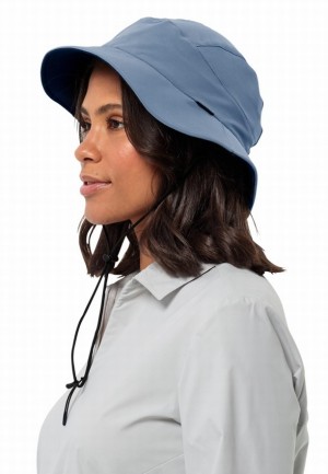 Blue Women Jack Wolfskin Wingbow Hats | 26785331