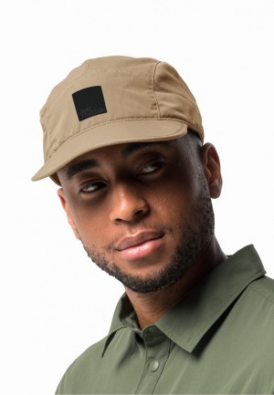 Brown Men Jack Wolfskin Road Trip Caps | 47870973