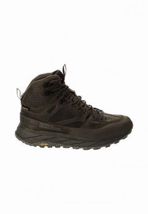 Brown Men Jack Wolfskin Terraquest Texapore Mid Hiking Shoes | 89550970