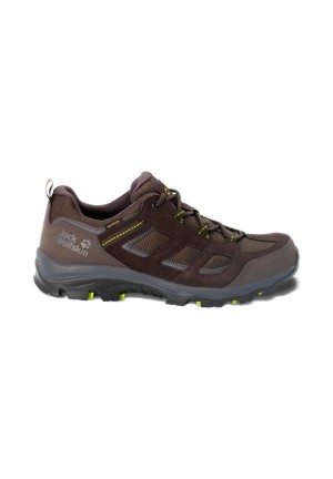 Brown Men Jack Wolfskin Vojo 3 Texapore Low Hiking Shoes | 68508768