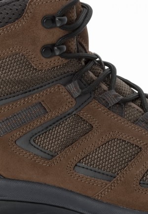 Brown Men Jack Wolfskin Vojo 3 Texapore Mid Hiking Shoes | 30240620