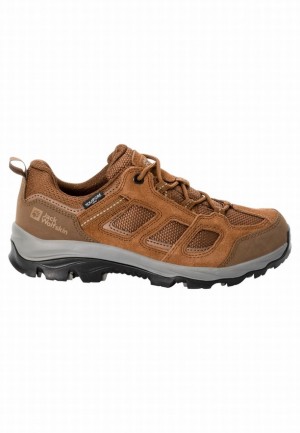 Brown Women Jack Wolfskin Vojo 3 Texapore Low Hiking Shoes | 60726120