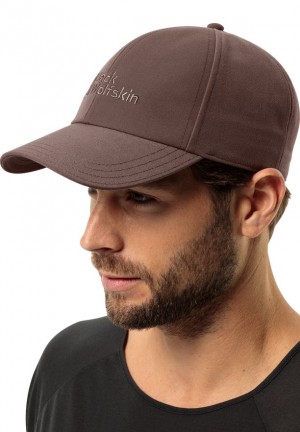Chocolate Men Jack Wolfskin Brand Baseball Caps | 42341184