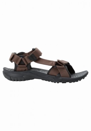 Chocolate Men Jack Wolfskin Lakewood Ride Sandals | 62150030