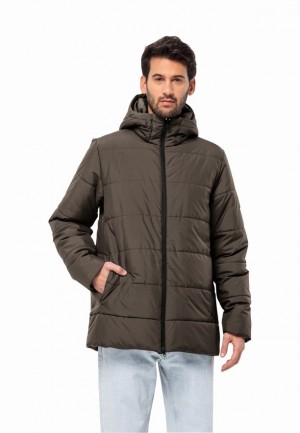 Coffee Men Jack Wolfskin Deutzer Long Jackets | 38832105