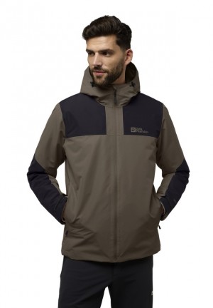 Coffee Men Jack Wolfskin Jasper Ins Winter Jackets | 57192861