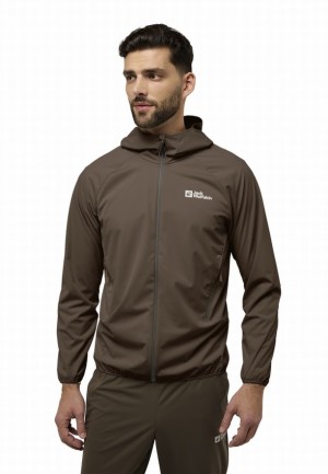 Coffee Men Jack Wolfskin Prelight Pro Jackets | 44943286