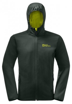 Green Men Jack Wolfskin Bornberg Hoody Softshell Jackets | 12693723