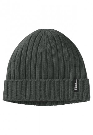 Green Men Jack Wolfskin Rib Knit Beanie | 11337704