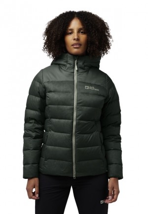 Green Women Jack Wolfskin Nebelhorn Down Jackets | 71778257
