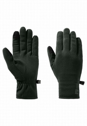 Green Women Jack Wolfskin Real Stuff Gloves | 43106253