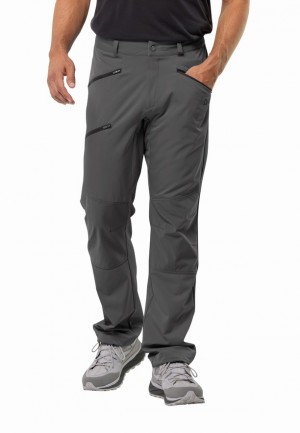 Grey Men Jack Wolfskin Alpine Hiking Pants | 22339099