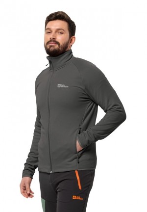 Grey Men Jack Wolfskin Baiselberg Fz Fleece Jackets | 35494618