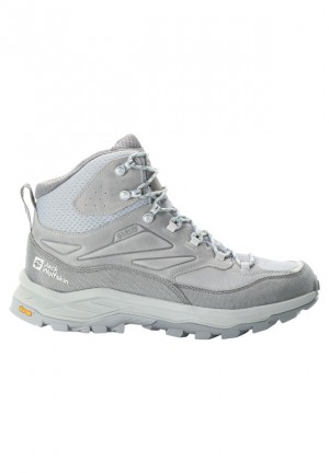 Grey Men Jack Wolfskin Cyrox Texapore Mid Hiking Shoes | 56219974