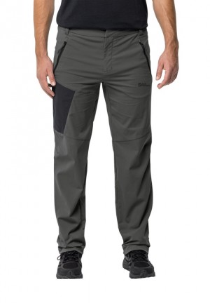 Grey Men Jack Wolfskin Glastal Hiking Pants | 53884064