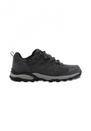 Grey Men Jack Wolfskin Refugio Texapore Low Hiking Shoes | 39482069