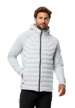 Grey Men Jack Wolfskin Routeburn Pro Hybrid Jackets | 79165607