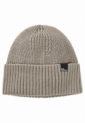 Grey Men Jack Wolfskin Schwansee Beanie | 54333422