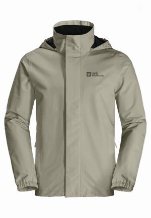 Grey Men Jack Wolfskin Stormy Point 2l Rain Jackets | 60712275