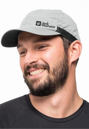 Grey Men Jack Wolfskin Strap Baseball Caps | 33921522