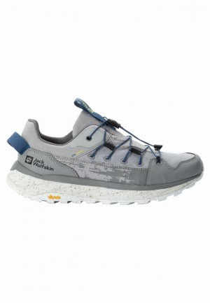 Grey Men Jack Wolfskin Terraquest Low Hiking Shoes | 61450942