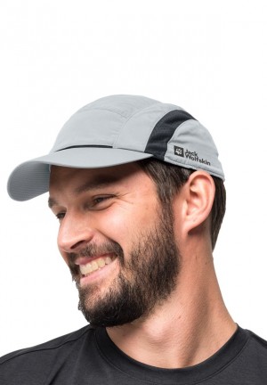 Grey Men Jack Wolfskin Vent Baseball Caps | 86391676