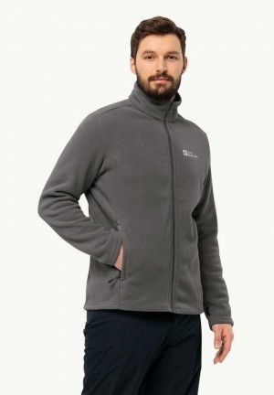 Grey Men Jack Wolfskin Winterstein Fz Fleece Jackets | 78919082