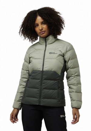Grey Women Jack Wolfskin Ather Down Jackets | 46139567