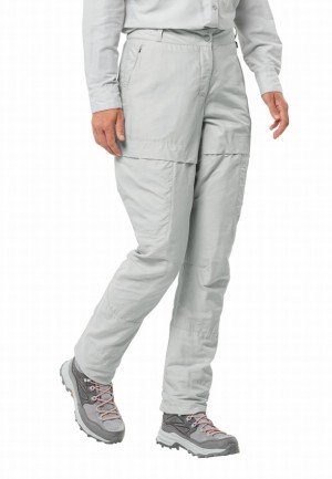 Grey Women Jack Wolfskin Barrier Pants | 35802794
