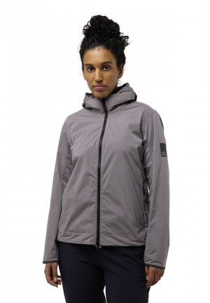 Grey Women Jack Wolfskin Bike Commute Xt Jackets | 39034715