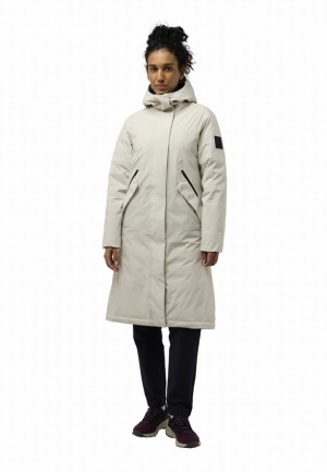Grey Women Jack Wolfskin Brandenburger Coats | 36437676