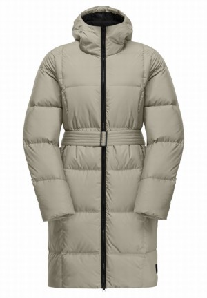 Grey Women Jack Wolfskin Frozen Lake Down Coats | 25111381
