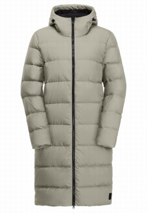 Grey Women Jack Wolfskin Frozen Palace Down Coats | 77730801