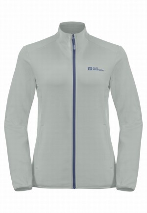 Grey Women Jack Wolfskin Kolbenberg Fz Fleece Jackets | 41656953
