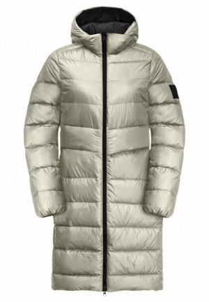 Grey Women Jack Wolfskin Lenauplatz Down Coats | 50834758