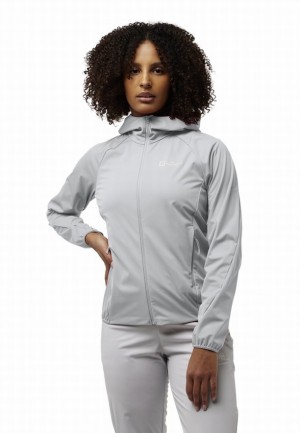 Grey Women Jack Wolfskin Prelight Pro Jackets | 74734175