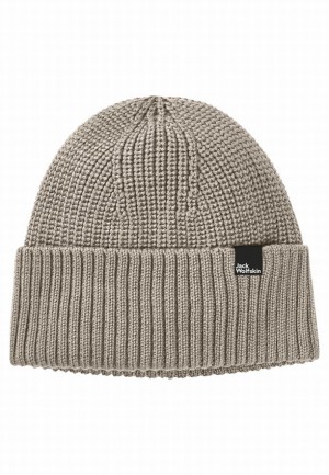Grey Women Jack Wolfskin Schwansee Beanie | 13430927