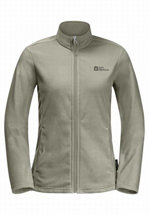 Grey Women Jack Wolfskin Taunus Fz Fleece Jackets | 65736223