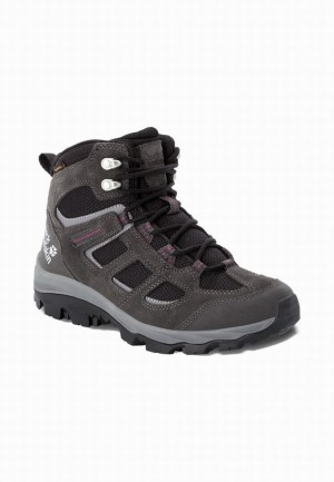 Grey Women Jack Wolfskin Vojo 3 Texapore Mid Hiking Shoes | 44477418