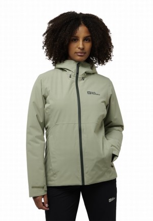 Grey Women Jack Wolfskin Wisper Ins Winter Jackets | 48928844
