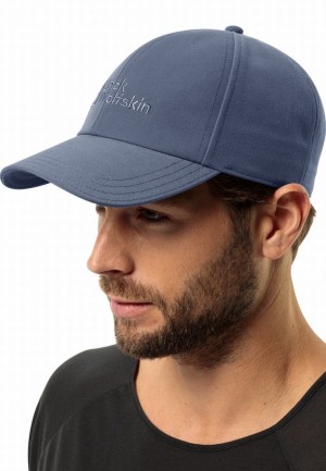 Navy Men Jack Wolfskin Brand Baseball Caps | 23662328