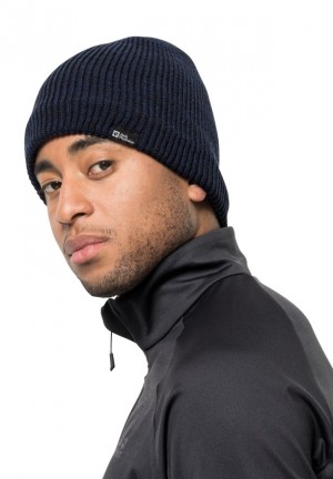 Navy Men Jack Wolfskin Feldberg Beanie | 58726025
